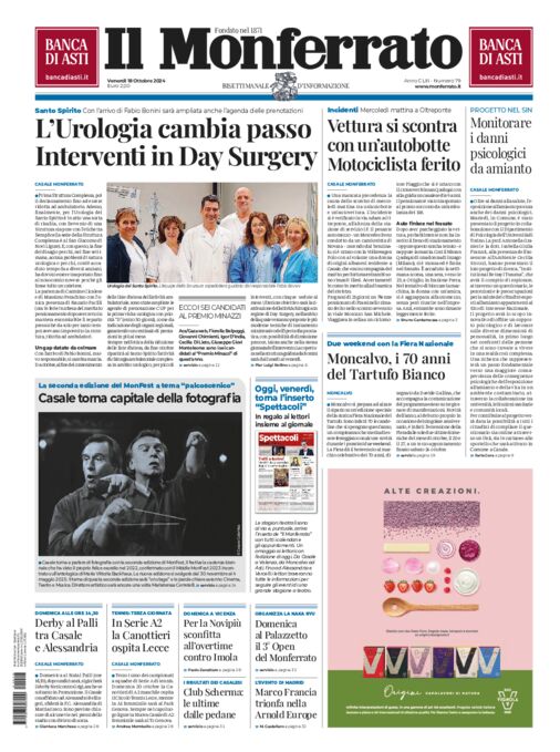 Il Monferrato - Edizione 79 del 18/10/2024